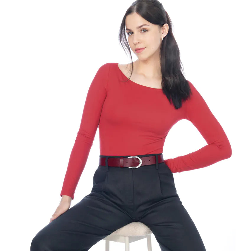 Bernd Götz Ledergürtel 351766 bordeaux