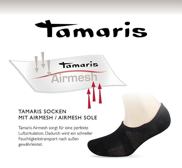 Tamaris Füßling 99500 schwarz 2er Pack