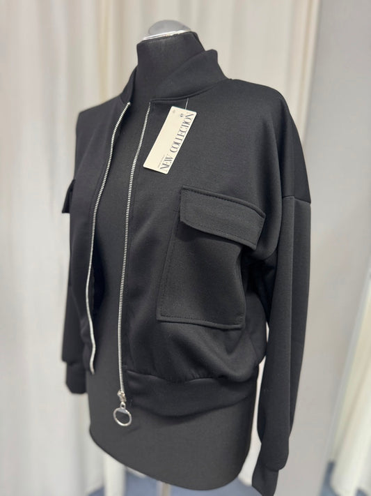 SM Youngfashion Jacke 92809 schwarz