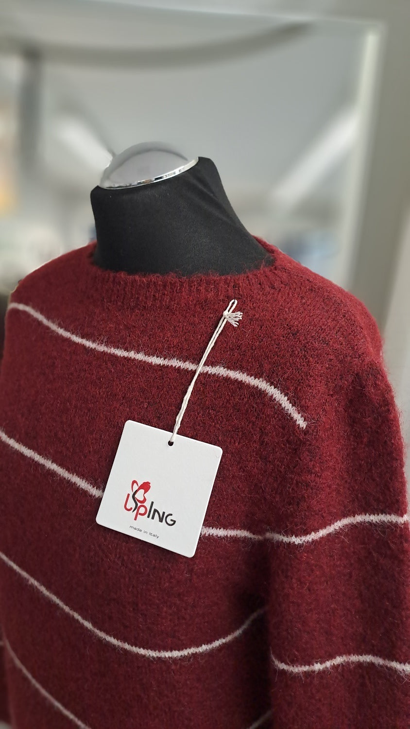 Liping Moda Pulli 10185 bordeaux