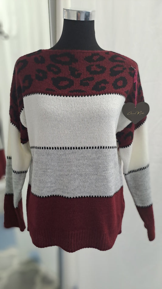 Charme Mode Pulli 31919 bordeaux