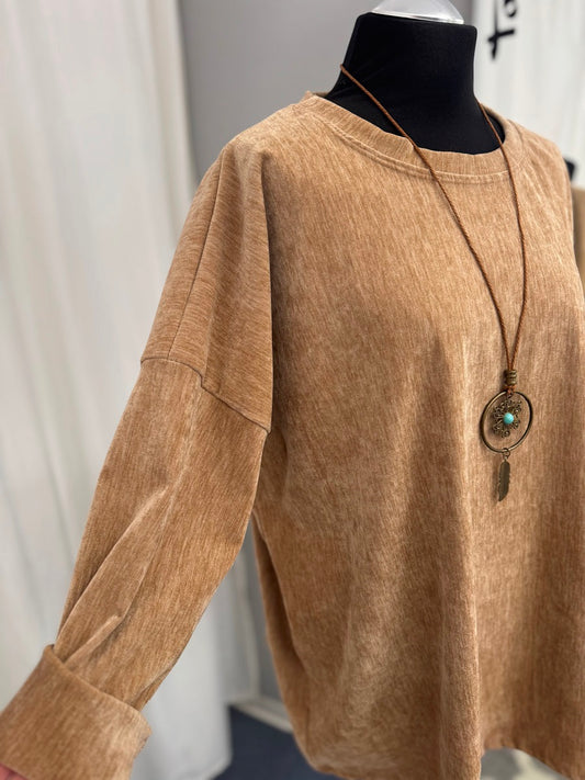 SM Youngfashion Shirt 92807 camel