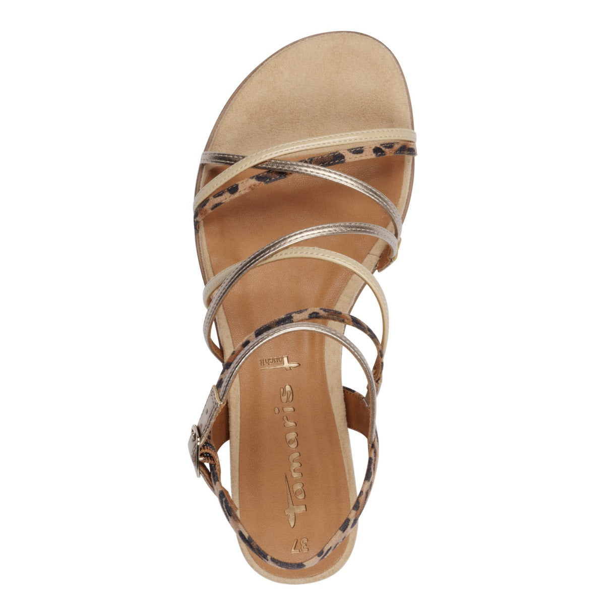 Tamaris 28103 Sandalette tan leo