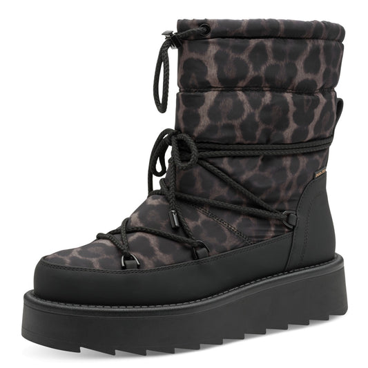 Tamaris 26846 Stiefelette schwarz leopard